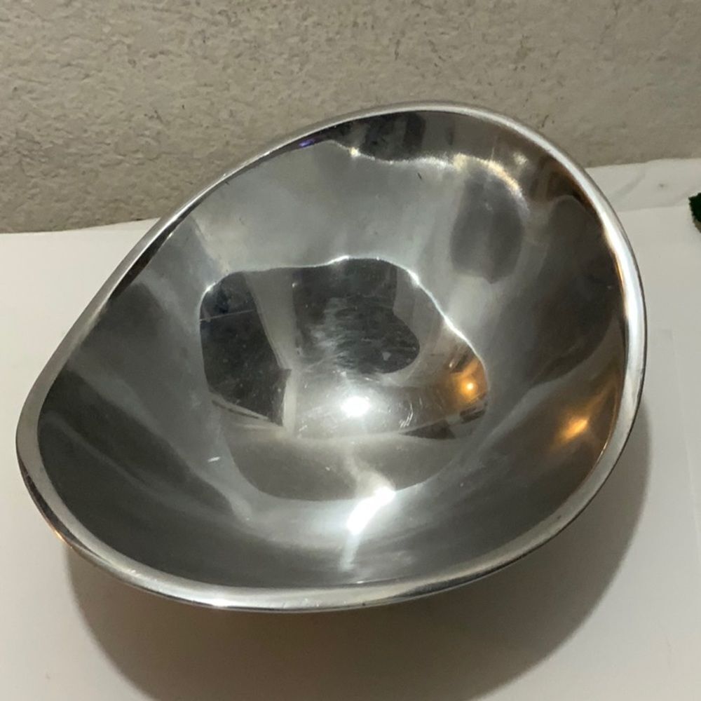 Nambe 569 butterfly bowl vintage 1989